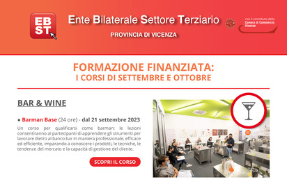 FORMAZIONE FINANZIATA: I CORSI DI SETTEMBRE E OTTO